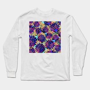 Poppin’ Petals - Digitally Illustrated Abstract Flower Pattern for Home Decor, Clothing Fabric, Curtains, Bedding, Pillows, Upholstery, Phone Cases and Stationary Long Sleeve T-Shirt